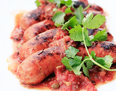 Beef Sausage Tomato & Onion