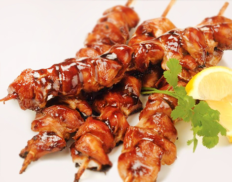 Chicken Schaslicks Honey Soy
